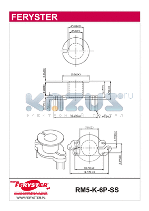 RM5-K-6P-SS datasheet - RM Bobbins