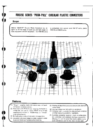 RM515EPA-10SC datasheet - Push-Pull Circular Plastic Connectors