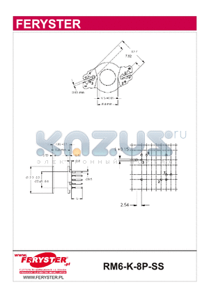 RM6-K-8P-SS datasheet - RM Bobbins