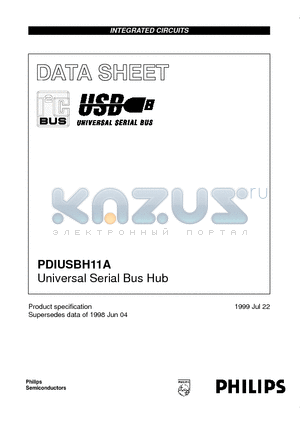 PDIUSBH11A datasheet - Universal Serial Bus Hub