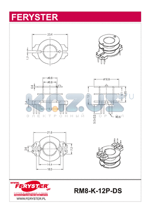 RM8-K-12P-DS datasheet - RM Bobbins