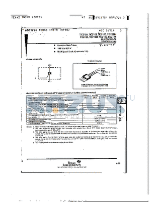 TIC216 datasheet - SILICON TRIACS