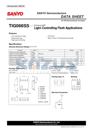 TIG066SS datasheet - Light-Controlling Flash Applications