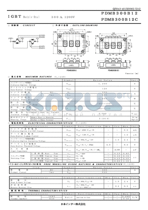 PDMB300B12 datasheet - 300A, 1200V