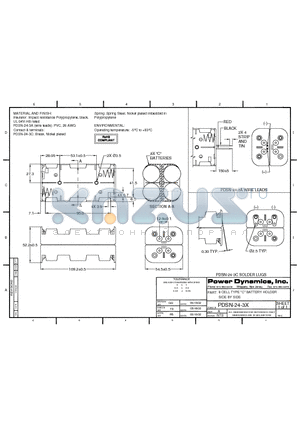 PDSN-24-3C datasheet - 8 CELL TYPE C BATTERY HOLDER SIDE BY SIDE