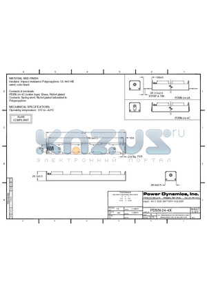 PDSN-24-4A datasheet - 4X C SIZE BATTERY HOLDER