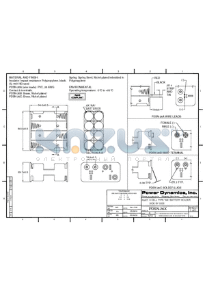 PDSN-26C datasheet - 8 CELL TYPE AA BATTERY HOLDER SIDE BY SIDE