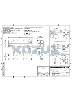 PDSN-38-2A datasheet - 8 CELL TYPE AA BATTERY HOLDER SIDE BY SIDE