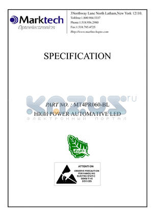 MT4PR060-BL datasheet - HIGH POWER AUTOMATIVE LED