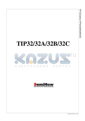 TIP32B datasheet - Medium Power Linear Switching Applications