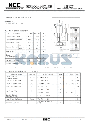 TIP32C datasheet - TRIPLE DIFFUSED PNP TRANSISTOR(GENERAL PURPOSE)