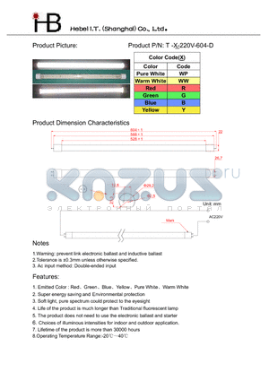 T-X-220V-604-D datasheet - LED