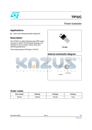 TIP32C_06 datasheet - Power transistor