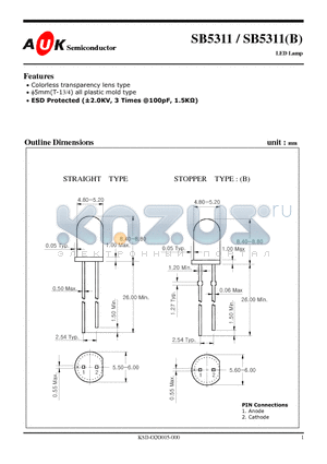 SB5311 datasheet - LED Lamp