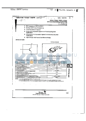 TIP55A datasheet - N-P-N SILICON POWER TRANSISTORS