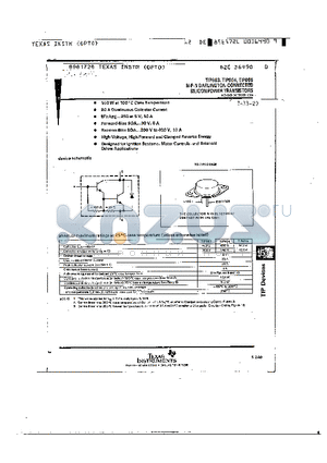 TIP663 datasheet - N-P-N DARLINGTON-CONNECTED SILICON POWER TRANSISTORS