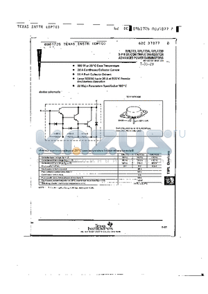 TIPL773 datasheet - N-P-N SILICON TRIPLE TRANSISTOR ADVANCED POWER DARLINGTONS