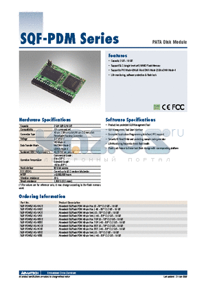 SQF-PDMS2-XG-HCCE datasheet - PATA Disk Module