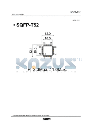 SQFP-T52 datasheet - LSI Assembly