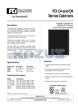 SBB-C4 datasheet - Door, lock & key