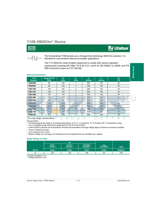 T10B140B datasheet - SIDAtor Device