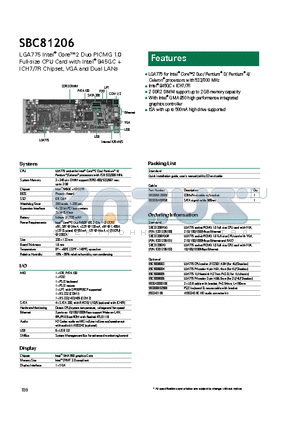 SBC81206 datasheet - ISA with up to 500mA high drive supported