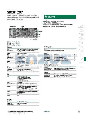 SBC81207 datasheet - ISA with up to 500mA high drive supported