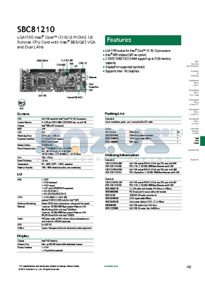 SBC81210 datasheet - DisplayPort supported