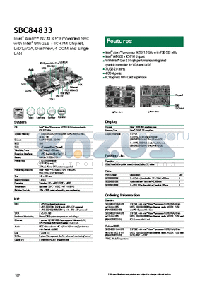 SBC84833VGA-N270 datasheet - 7 USB 2.0 ports