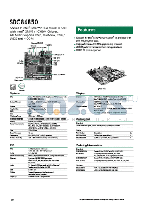 SBC86850 datasheet - 4 COM ports for transaction terminal applications