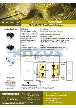 TISP8201HDMR-S datasheet - GR-1089-CORE Dual Supply Voltage
