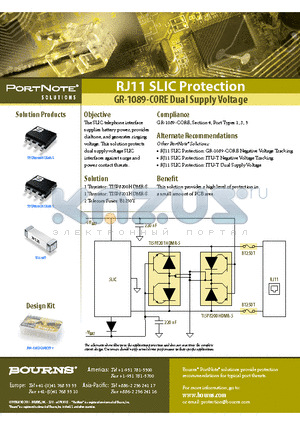 TISP8200HDMR-S datasheet - GR-1089-CORE Dual Supply Voltage