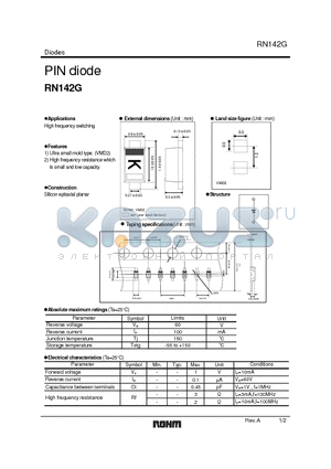RN142G_05 datasheet - PIN diode