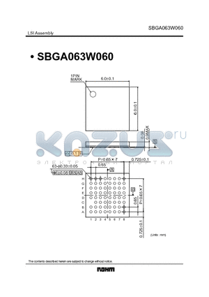 SBGA063W060 datasheet - LSI Assembly