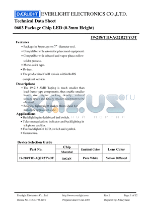 T1D-AQ2R2TY datasheet - Chip LED (0.3mm Height)