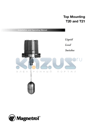 T20-1B2A-9DR datasheet - Liquid Level Switches
