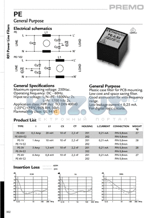 PE-6V-E2 datasheet - General Purpose