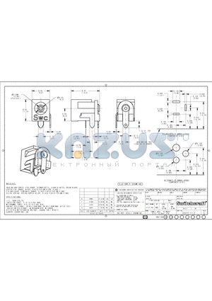 RAPC712 datasheet - POWER JACK, PC MOUNT 0.10 [2.5mm] PIN