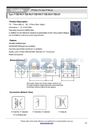 P-7GBFM datasheet - IFT COILS