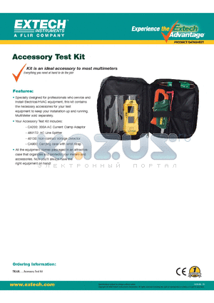 TK32A datasheet - Kit is an ideal accessory to most multimeters