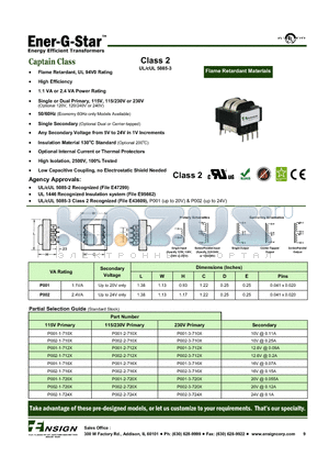 P001-1-710X datasheet - Captain Class