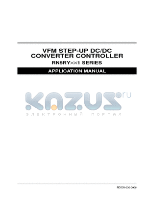 RN5RY401A-TR datasheet - VFM STEP-UP DC/DC CONVERTER CONTROLLER