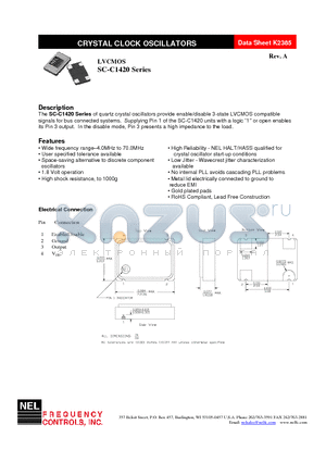 SC-A1421-FREQ datasheet - LVCMOS