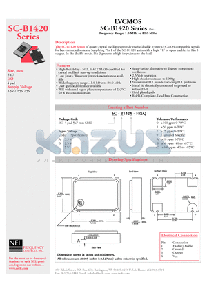 SC-A142C-FREQ datasheet - Frequency Range: 1.0 MHz to 80.0 MHz