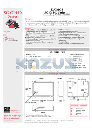 SC-A1440-FREQ datasheet - LVCMOS