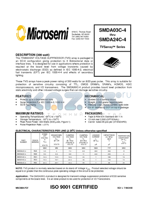 SMDA03C-4 datasheet - TVSarray Series