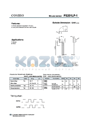 PS201LP-1 datasheet - Mouse sensor