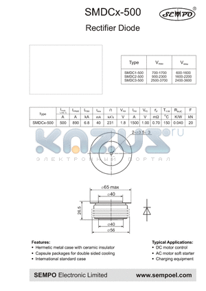 SMDCX-500 datasheet - Rectifier Diode