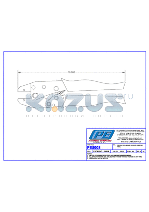 PE5008 datasheet - PRODUCTION GRADE SCISSOR CRIMPING TOOL