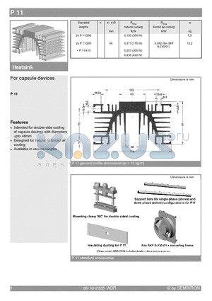 P11/416 datasheet - For capsule devices